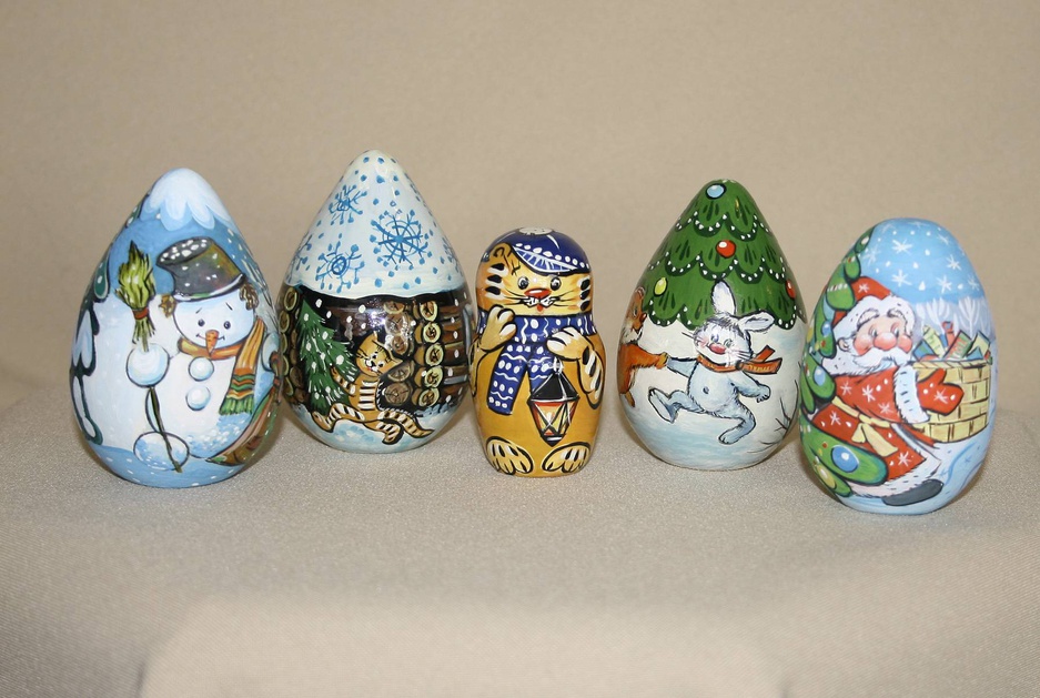 Яйца сувенирные.Автор Урясова Л.Б.