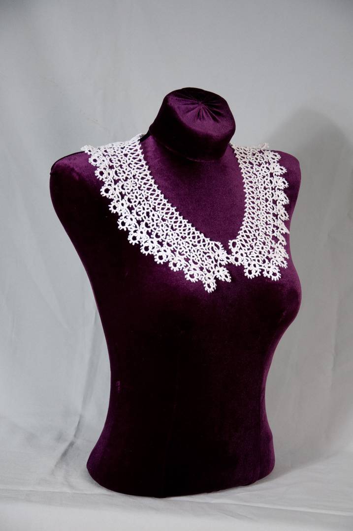 Воротник «Зимние кружева». Автор Артюх Г.И.