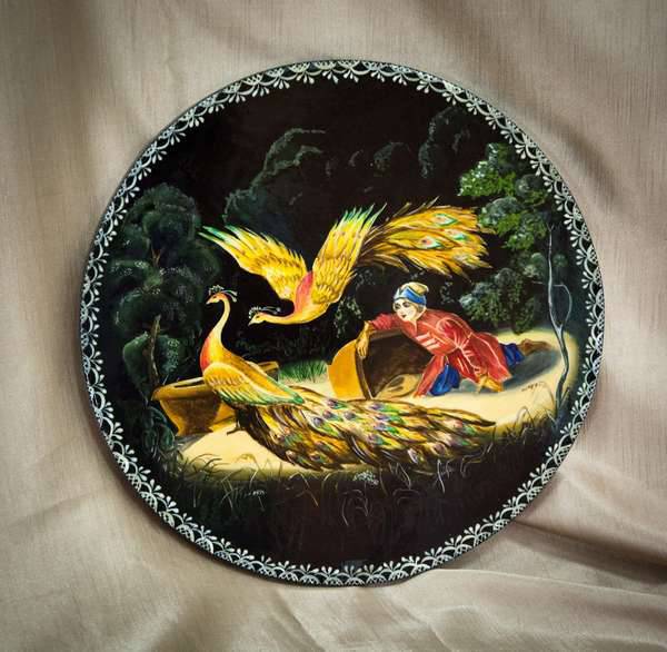Поднос «Жар-птица».Автор Урясова Л.Б.